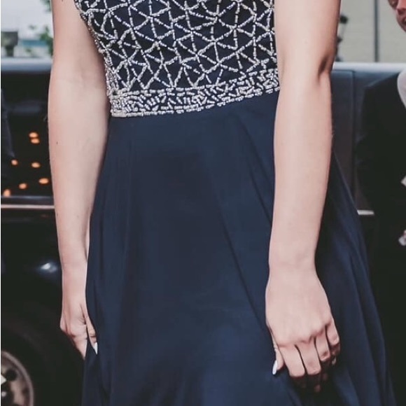 original homecoming dresses Beaded-Bodice Short A-Line Homecoming Dress